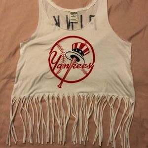 VS Pink with 5th and Ocean Yankees Tank Top